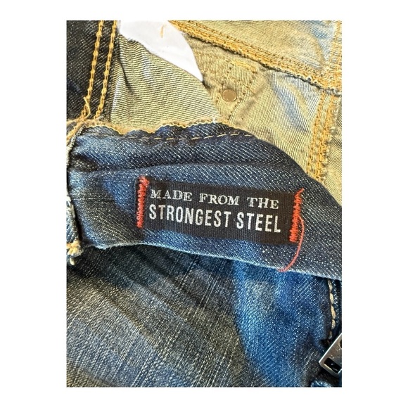 Axel Jeans Treadwell Relaxed Straight Fit Men’s Embellished Faded JeanNew 38 X32 - Picture 13 of 16